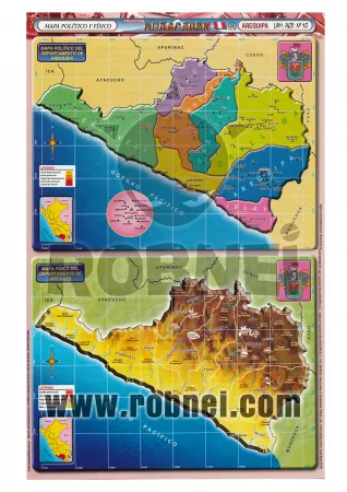 Mapa Politico Y Fisico Arequipa
